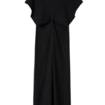 Totême Slouch Waist Basketweave Dress Black - Dresses - Scandinavian Minimalist Luxury at Luxury Shoes 