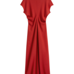 Totême Slouch Waist Wool Dress Poppy - Dresses - Scandinavian Minimalist Luxury at Luxury Shoes 