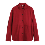 Toteme-Soft-Suede-Overshirt-Poppy45060_nobg Totême Soft Suede Overshirt Poppy - Tops - Scandinavian Minimalist Luxury at Luxury Shoes