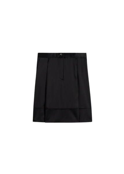 Totême Soft Tuxedo Skirt Black - Skirts - Scandinavian Minimalist Luxury at Luxury Shoes 