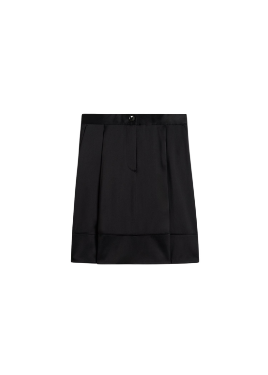 Totême Soft Tuxedo Skirt Black - Skirts - Scandinavian Minimalist Luxury at Luxury Shoes 