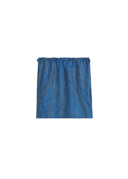 Totême Striped Mini Skirt Blue/Navy - Skirts - Scandinavian Minimalist Luxury at Luxury Shoes 