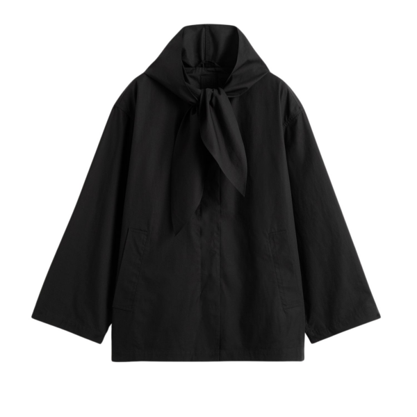 Toteme Technical Scarf Jacket Black
