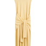 Totême Tie-Waist Jersey Dress Buttercup - Dresses - Scandinavian Minimalist Luxury at Luxury Shoes 