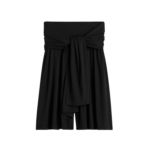 Totême Tie-Waist Jersey Shorts Black - Shorts - Scandinavian Minimalist Luxury at Luxury Shoes 