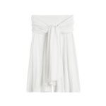 Totême Tie-Waist Jersey Shorts White - Shorts - Scandinavian Minimalist Luxury at Luxury Shoes 