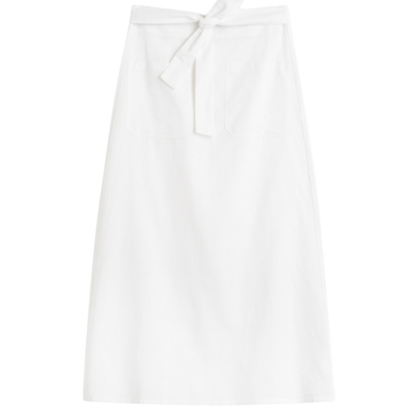 Toteme Tie-Waist Skirt White