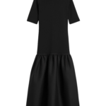 Totême Twinflower Tee Dress Black - Dresses - Scandinavian Minimalist Luxury at Luxury Shoes 