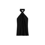 Toteme-Twisted-Jersey-Halter-Top-Black23262_nobg Totême Twisted Jersey Halter Top Black - Tops - Scandinavian Minimalist Luxury at Luxury Shoes