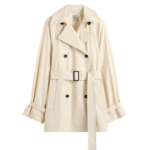 Totême Washed Cotton Trench Stone - Coats - Scandinavian Minimalist Luxury at Luxury Shoes 