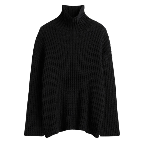 Toteme Whipstitch Knit Black