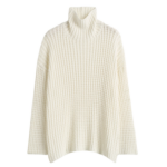 Totême Whipstitch Knit Milk - Knitwear - Scandinavian Minimalist Luxury at Luxury Shoes 