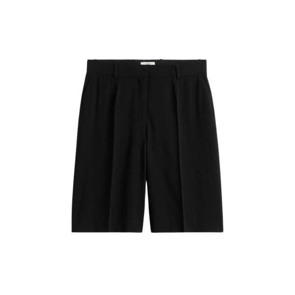 Toteme Wide Fluid Shorts Black