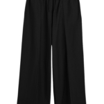 Totême Wide Summer Trousers Black - Pants - Scandinavian Minimalist Luxury at Luxury Shoes 