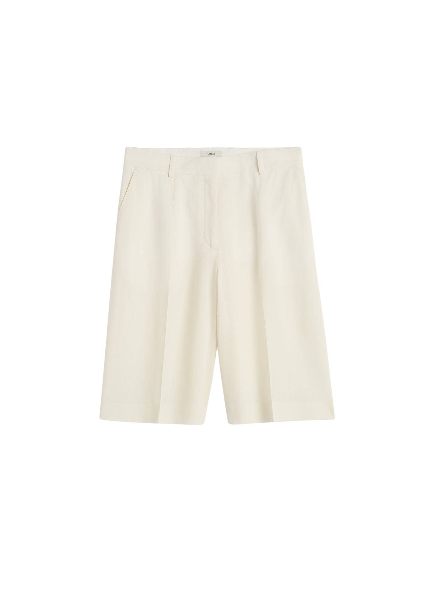 Toteme-Wide-Tailored-Shorts-Ecru13690_nobg Totême Wide Tailored Shorts Ecru - Shorts - Scandinavian Minimalist Luxury at Luxury Shoes