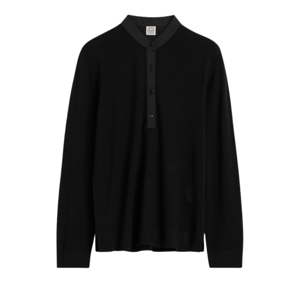 Toteme Wool Silk Knit Black