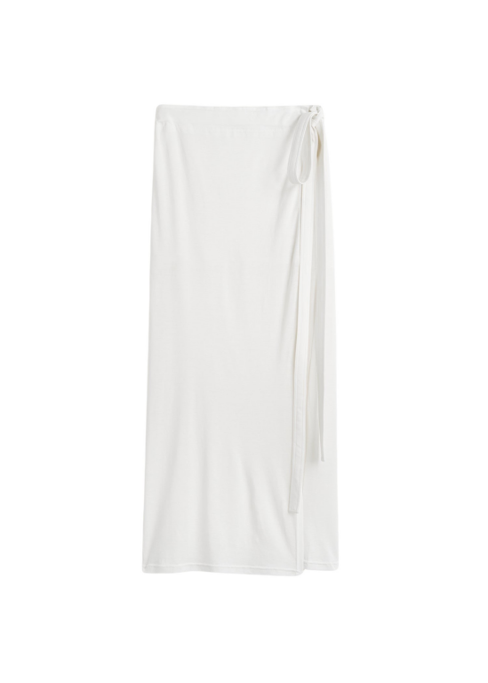 Totême Wrap Skirt Off-White - Skirts - Scandinavian Minimalist Luxury at Luxury Shoes 