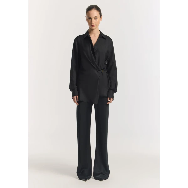 Viktoria & Woods Hercules Silk Wrap Shirt - Tops - Minimalist Australian Fashion at Luxury Shoes 
