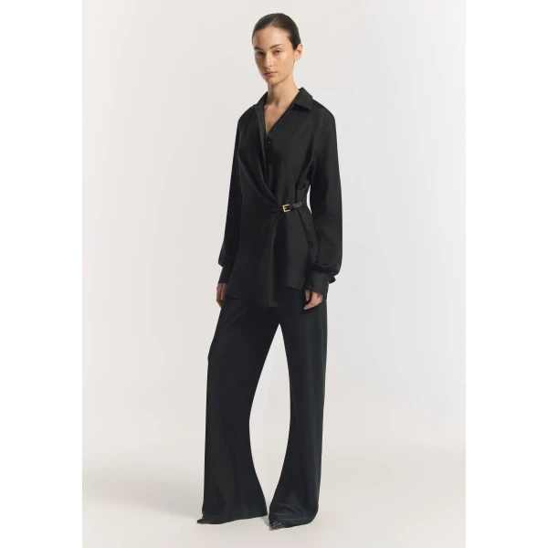 Viktoria & Woods Hercules Silk Wrap Shirt - Tops - Minimalist Australian Fashion at Luxury Shoes 