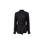 Viktoria & Woods Hercules Silk Wrap Shirt - Tops - Minimalist Australian Fashion at Luxury Shoes 