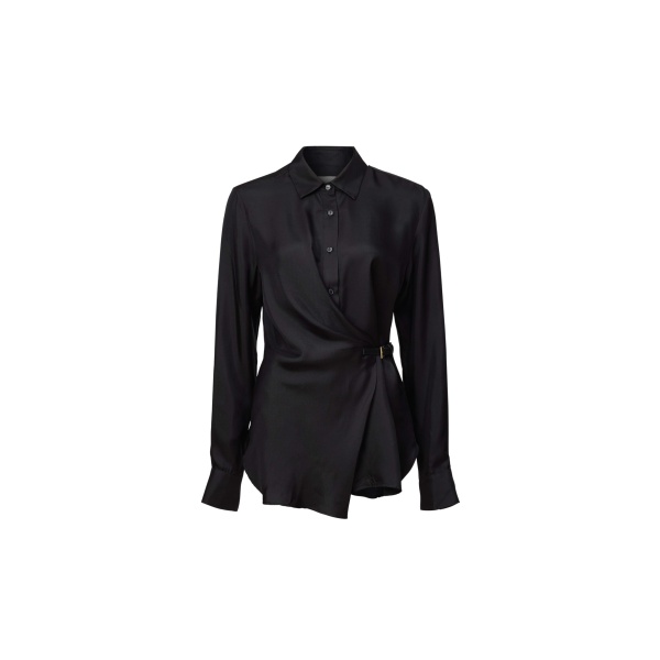 Viktoria & Woods Hercules Silk Wrap Shirt - Tops - Minimalist Australian Fashion at Luxury Shoes 
