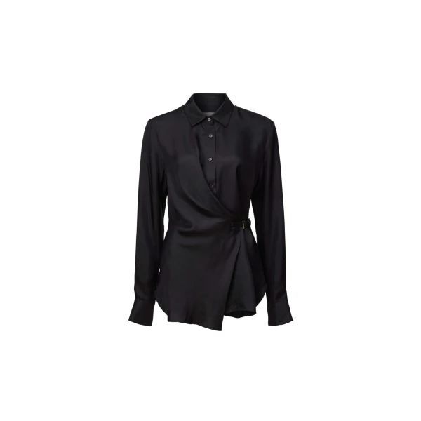 Viktoria & Woods Hercules Silk Wrap Shirt - Tops - Minimalist Australian Fashion at Luxury Shoes 