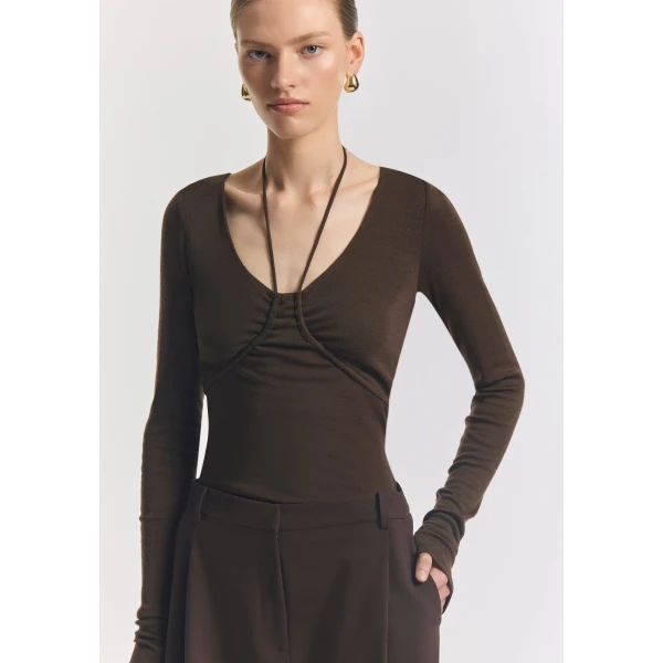Viktoria & Woods Priscilla Merino Top - Tops - Minimalist Australian Fashion at Luxury Shoes 