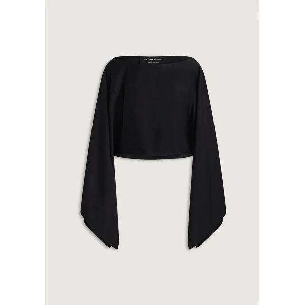 Viktoria & Woods Romance Cape Top - Tops - Minimalist Australian Fashion at Luxury Shoes 