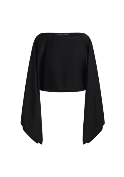 Viktoria & Woods Romance Cape Top - Tops - Minimalist Australian Fashion at Luxury Shoes 