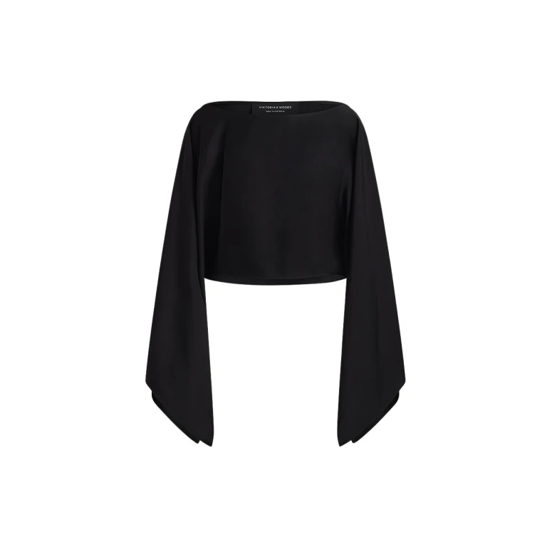 Viktoria & Woods Romance Cape Top - Tops - Minimalist Australian Fashion at Luxury Shoes 
