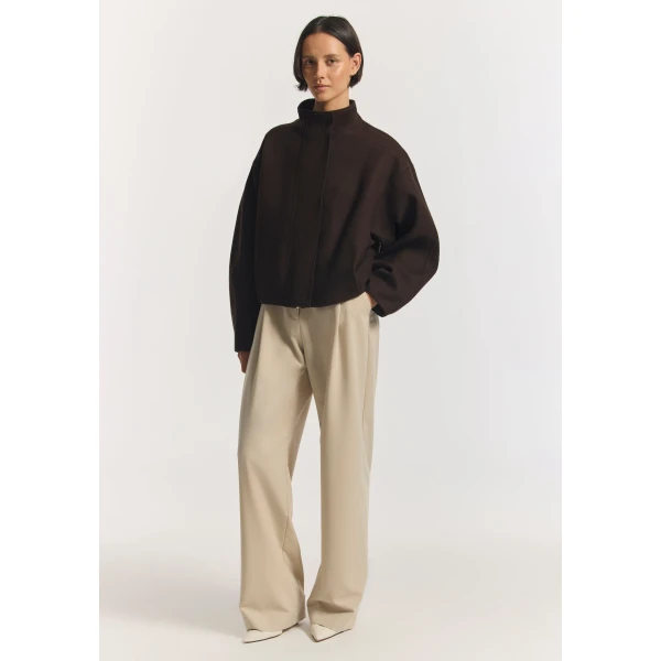 Viktoria & Woods Salvation Wool Bomber - Jackets - Minimalist Australian Fashion at Luxury Shoes 