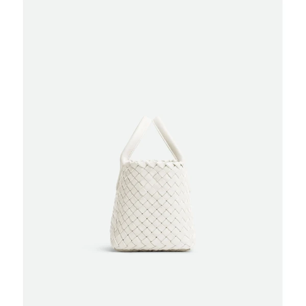 Khaite Mini Cabat in White - White Mini Bags - The Lotus Tote Bag - Shop at Luxury Shoes 