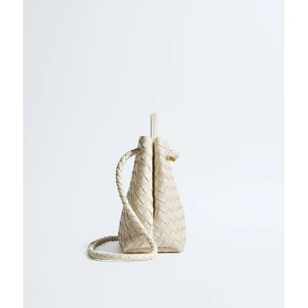 Khaite Women's Andiamo in Sea salt - White Totes & Top-Handle Bags - The Lotus Tote Bag - Shop at Luxury Shoes 
