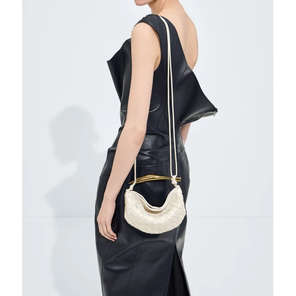Khaite Women's Baby Sardine in Chalk - White Mini Bags - The Lotus Tote Bag - Shop at Luxury Shoes 