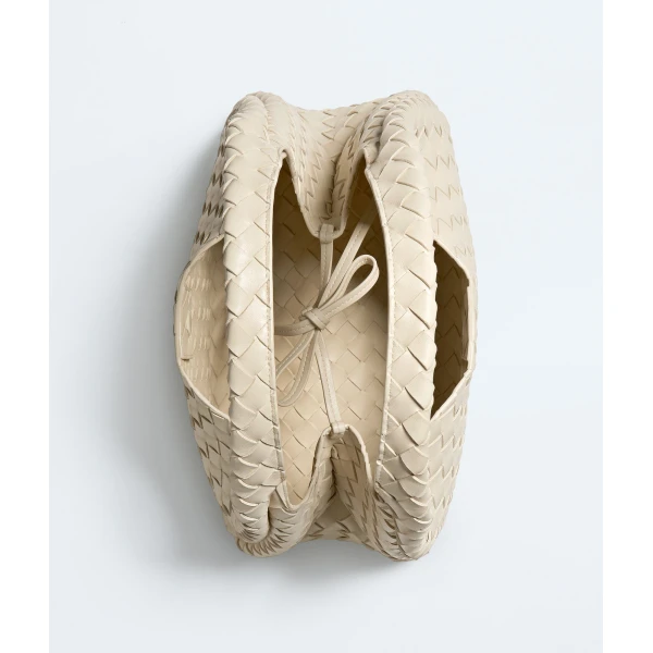 Khaite Women's Campana in Sea salt - White Shoulder & Crossbody Bags - The Lotus Tote Bag - Shop at Luxury Shoes 