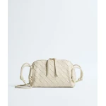 Khaite Women's Intrecciato Concert Pouch in Sea salt - White Clutch Bags - The Lotus Tote Bag - Shop at Luxury Shoes 
