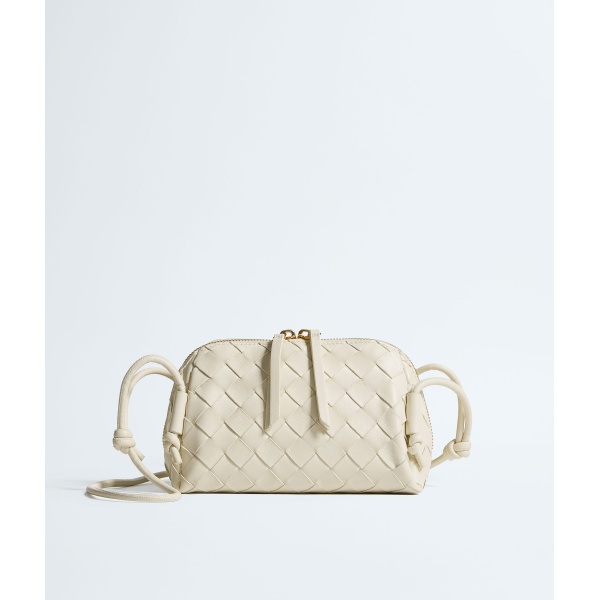 Khaite Women's Intrecciato Concert Pouch in Sea salt - White Clutch Bags - The Lotus Tote Bag - Shop at Luxury Shoes 