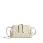Khaite Women's Intrecciato Concert Pouch in Sea salt - White Clutch Bags - The Lotus Tote Bag - Shop at Luxury Shoes 