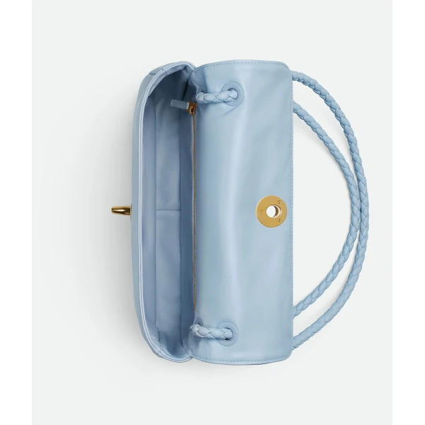 Khaite Women's Madison in Ice - White Shoulder & Crossbody Bags - The Lotus Tote Bag - Shop at Luxury Shoes 