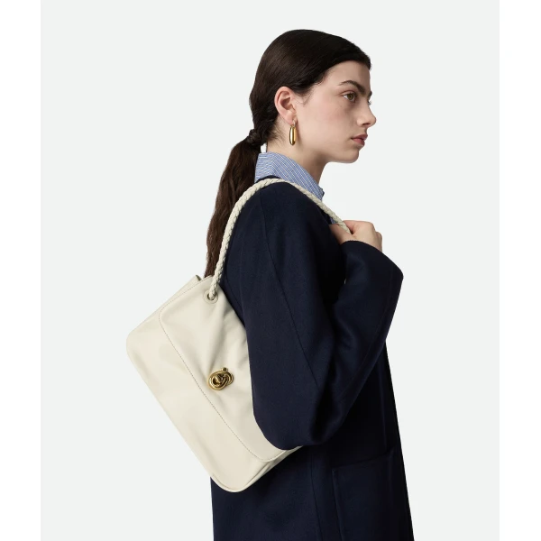 Khaite Women's Madison in Sea salt - White Shoulder & Crossbody Bags - The Lotus Tote Bag - Shop at Luxury Shoes 