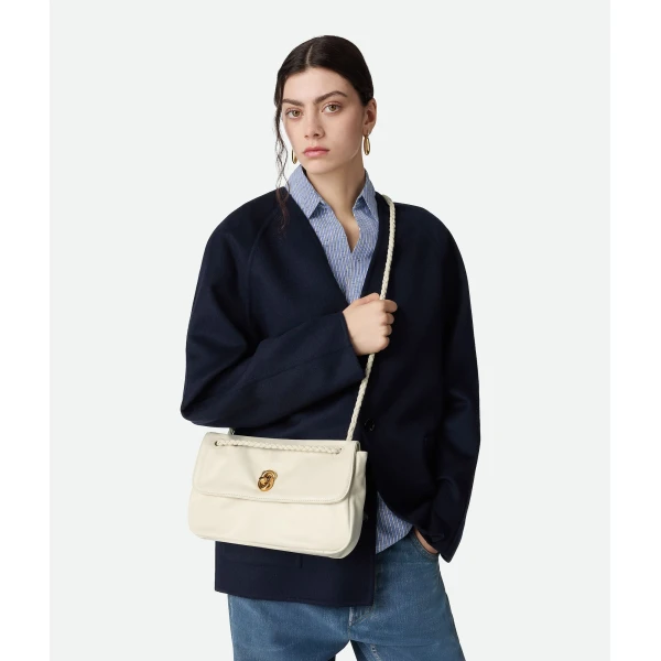 Khaite Women's Madison in Sea salt - White Shoulder & Crossbody Bags - The Lotus Tote Bag - Shop at Luxury Shoes 