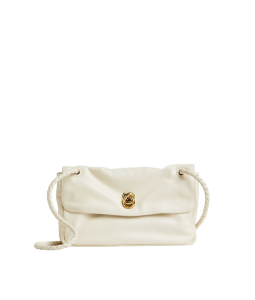 Khaite Women's Madison in Sea salt - White Shoulder & Crossbody Bags - The Lotus Tote Bag - Shop at Luxury Shoes 