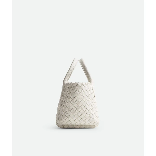 Khaite Women's Mini Cabat in White - White Mini Bags - The Lotus Tote Bag - Shop at Luxury Shoes 