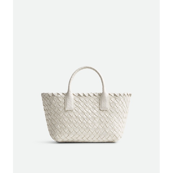 Khaite Women's Mini Cabat in White - White Mini Bags - The Lotus Tote Bag - Shop at Luxury Shoes 