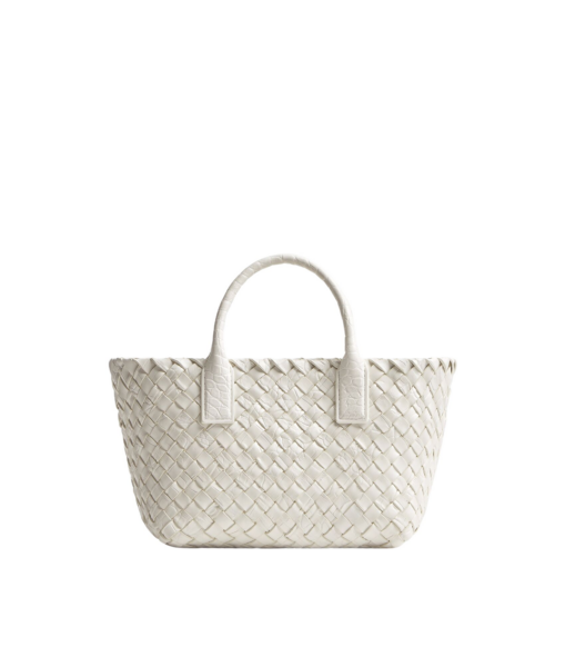 Khaite Women's Mini Cabat in White - White Mini Bags - The Lotus Tote Bag - Shop at Luxury Shoes 