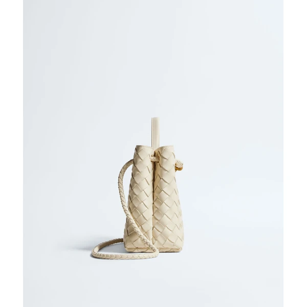 Khaite Women's Small Andiamo in Sea salt - White Totes & Top-Handle Bags - The Lotus Tote Bag - Shop at Luxury Shoes 