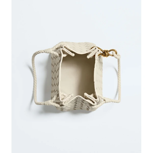 Khaite Women's Small Parachute in Sea salt - White Shoulder & Crossbody Bags - The Lotus Tote Bag - Shop at Luxury Shoes 