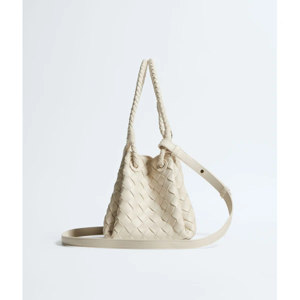 Khaite Women's Small Parachute in Sea salt - White Shoulder & Crossbody Bags - The Lotus Tote Bag - Shop at Luxury Shoes 
