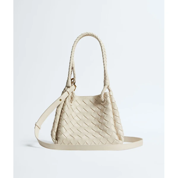 Khaite Women's Small Parachute in Sea salt - White Shoulder & Crossbody Bags - The Lotus Tote Bag - Shop at Luxury Shoes 