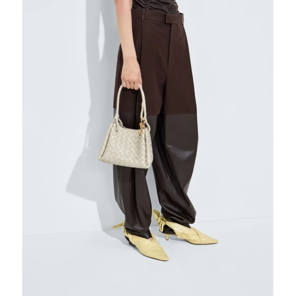 Khaite Women's Small Parachute in Sea salt - White Shoulder & Crossbody Bags - The Lotus Tote Bag - Shop at Luxury Shoes 